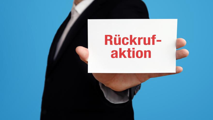 Rückrufaktion: Wichtige Informationen für Verbraucher?